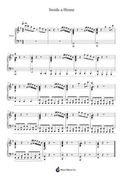 Inside a House Sheet Music by Koji Kondo-Arr.Bloomlance Leifley