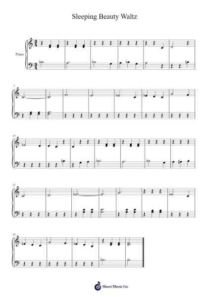 Sleeping Beauty Waltz Sheet Music by Pyotr Ilyich Tchaikovsky-Arr.Wentio Termaltz