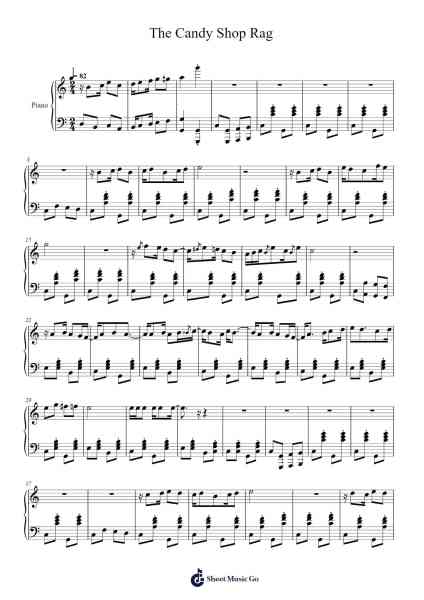 The Candy Shop Rag Sheet Music by John Golden-Arr.Mickkay