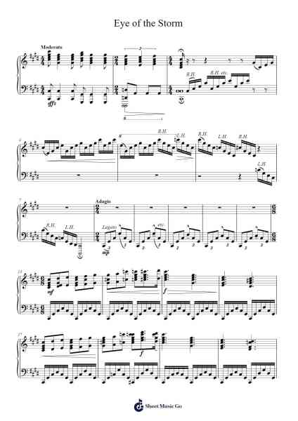 Eye of the Storm Sheet Music by Gordon Haws-Arr.Felgrace