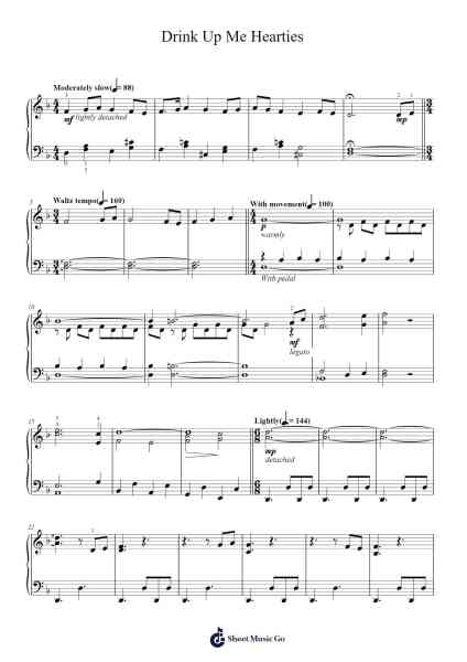 Drink Up Me Hearties Sheet Music by Hans Zimmer-Arr.Maglius