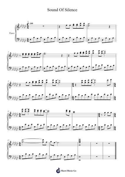 Sound Of Silence Sheet Music by Simon & Garfunkel-Arr.Dilpont Trollsper