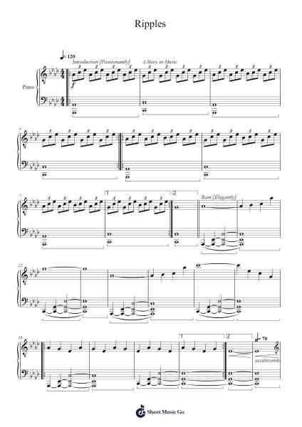 Ripples Sheet Music by Micah N. Miller-Arr.Geofchael