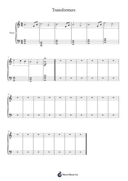 Transformers Sheet Music by undefined-Arr.Sywatt