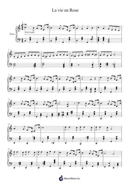 La vie en Rose Sheet Music by Norah Jones-Arr.Wyldemas Sercar