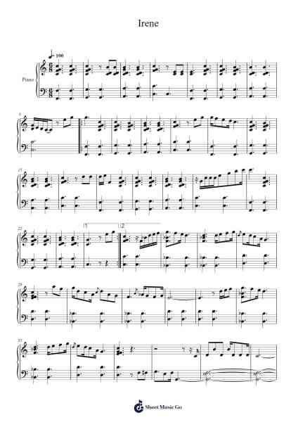 Irene Sheet Music by Nico Pistolesi-Arr.Spenky Chloelith