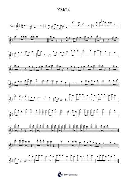YMCA Sheet Music by undefined-Arr.Beague Kinglor