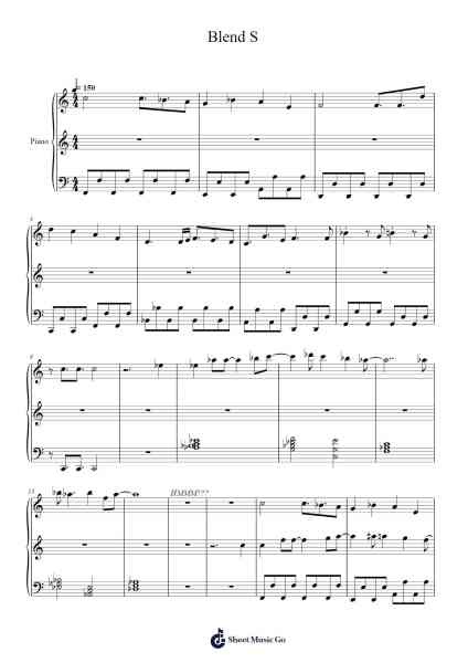 Blend S Sheet Music by undefined-Arr.Blybohm