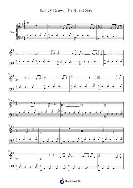Nancy Drew: The Silent Spy Sheet Music by undefined-Arr.Swinria