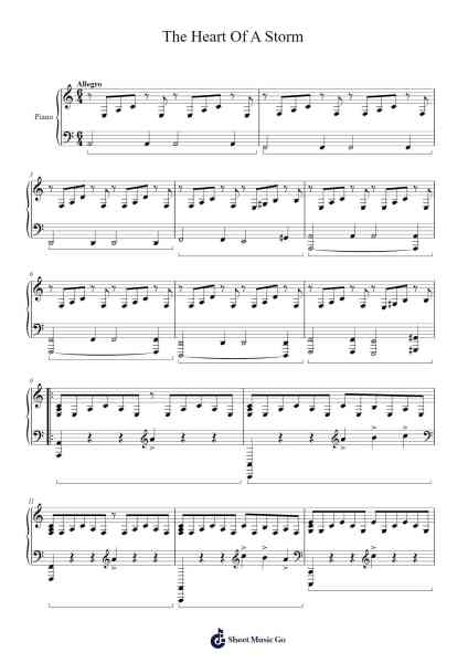 The Heart Of A Storm Sheet Music by Paul Daren Clarke-Arr.Debden Cuwin