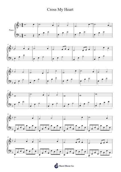 Cross My Heart Sheet Music by Ronald Karle-Arr.Mortion Woolftab