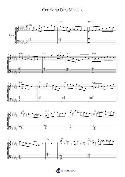 Concierto Para Metales Sheet Music by Felipe Saavedra/Franco Levera-Arr.Nites