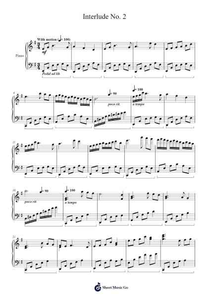 Interlude No. 2 Sheet Music by Ronald E. McVey-Arr.Maypaul
