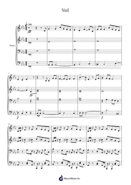 Veil Sheet Music by Elu-Arr.Caewat Everkent