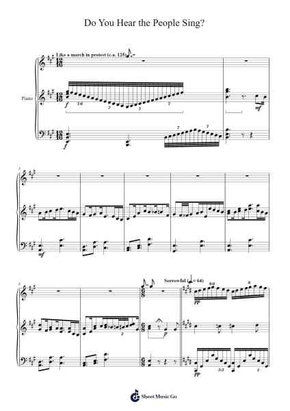 Do You Hear the People Sing? Sheet Music by Claude-Michel Schönberg-Arr.Yetbur Jacmill