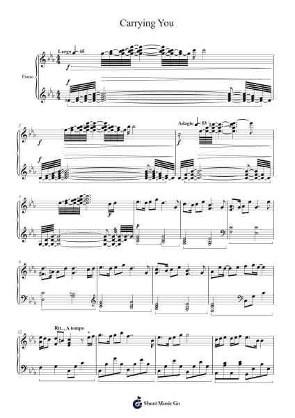 Carrying You Sheet Music by undefined-Arr.Sukin
