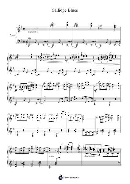 Calliope Blues Sheet Music by Thomas Linehan-Arr.Puldair