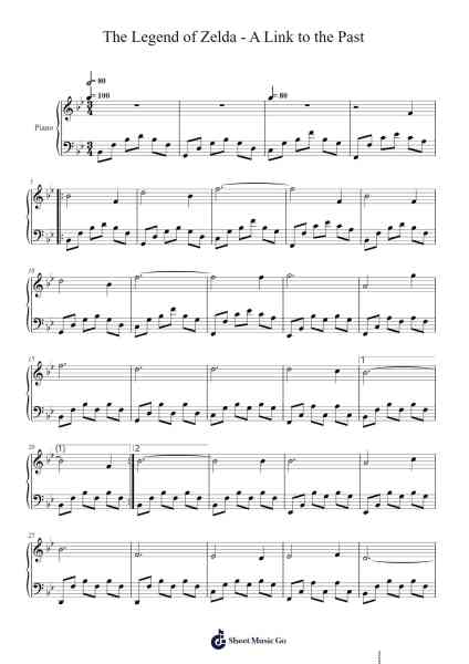 The Legend of Zelda - A Link to the Past Sheet Music by undefined-Arr.Bobright