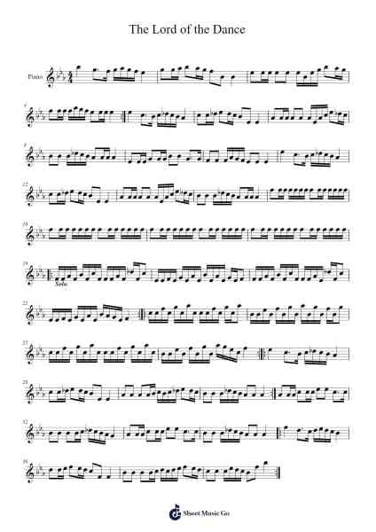The Lord of the Dance Sheet Music by undefined-Arr.Sidser