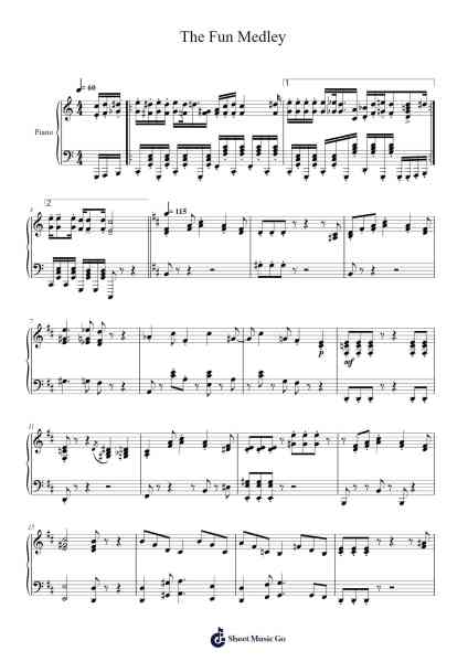 The Fun Medley Sheet Music by Alvin Raul S.-Arr.Yuledawn