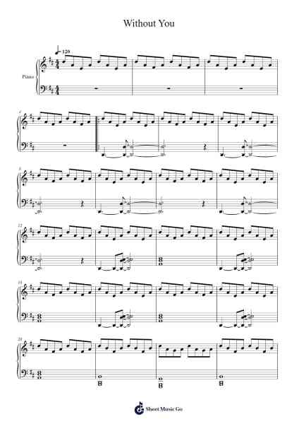 Without You Sheet Music by undefined-Arr.Jefgiles Greren