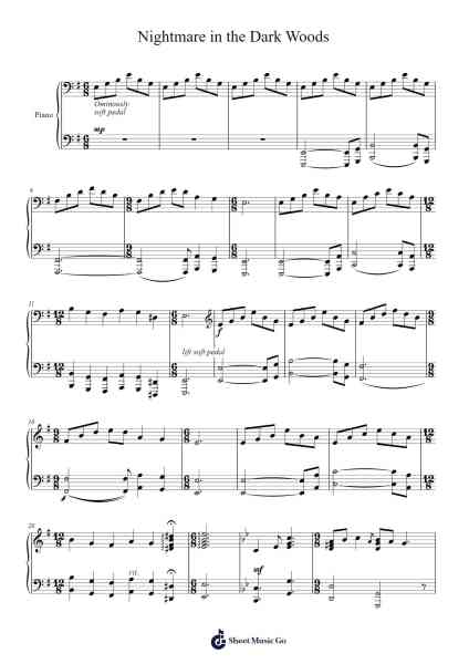 Nightmare in the Dark Woods Sheet Music by Monique Salls-Arr.Cisraine