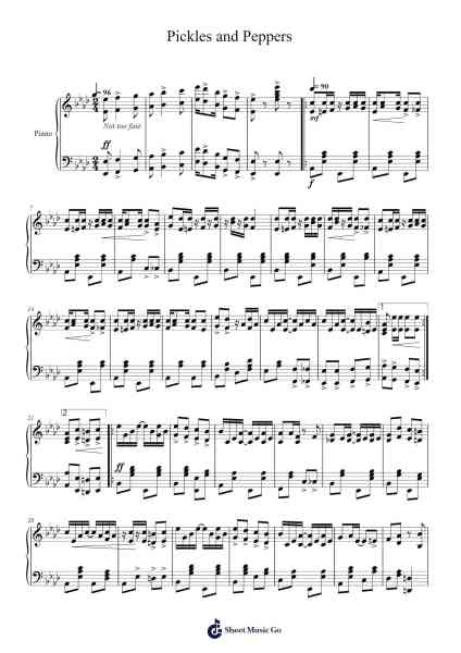 Pickles and Peppers Sheet Music by Adaline Shepherd-Arr.Phoeser