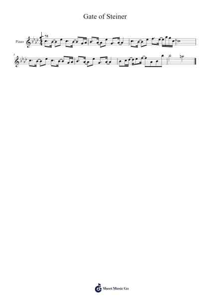 Gate of Steiner Sheet Music by Takeshi Abo-Arr.Elboyce