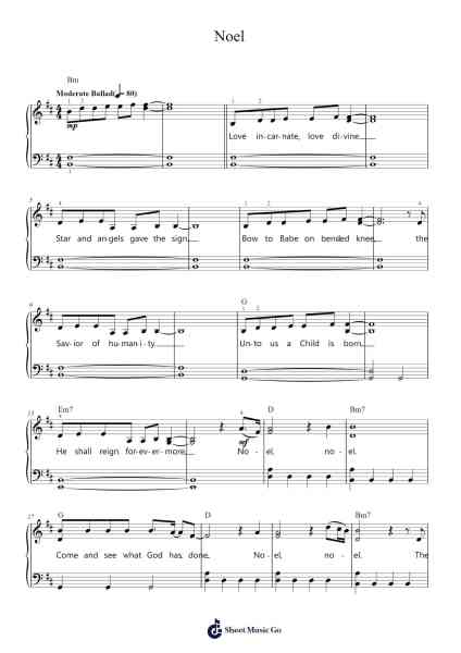Noel Sheet Music by Chris Tomlin-Arr.Gedodd