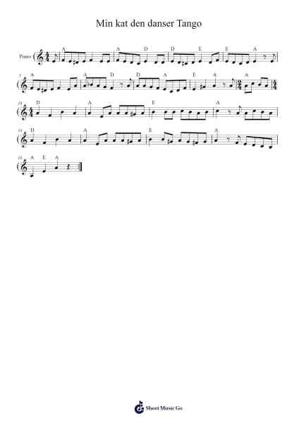Min kat den danser Tango Sheet Music by Pagano/Maresca/Soricillo-Arr.Carlphrey