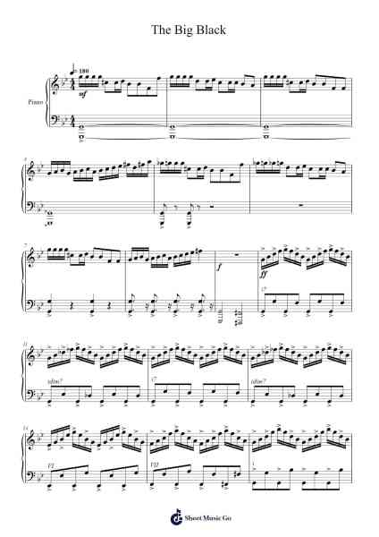 The Big Black Sheet Music by undefined-Arr.Spenriel Foxsoll