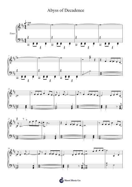 Abyss of Decadence Sheet Music by Okada Rio-Arr.Doyvan Kipholmes