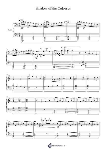 Shadow of the Colossus Sheet Music by Kow Otani-Arr.Feleste Johnren