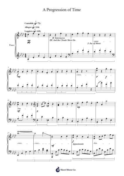 A Progression of Time Sheet Music by Randy Kim-Arr.Odefred