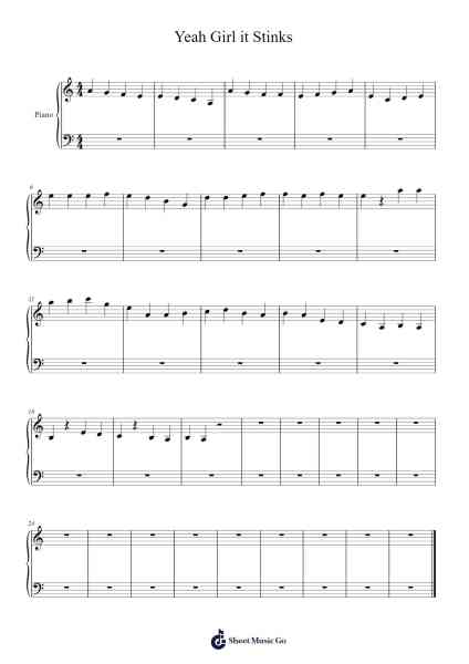 Yeah Girl it Stinks Sheet Music by undefined-Arr.Shertram