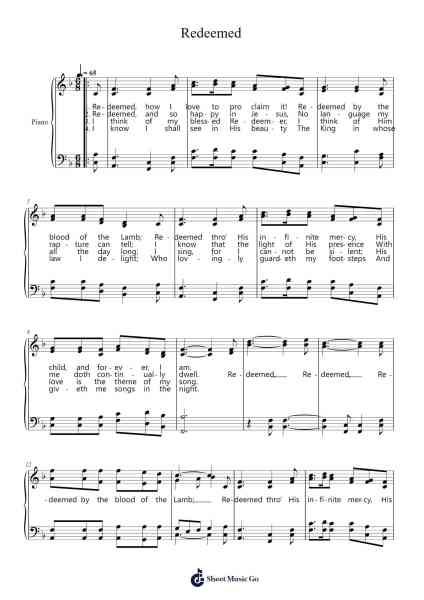 Redeemed Sheet Music by Aubrey Butler-Arr.Hicksriet