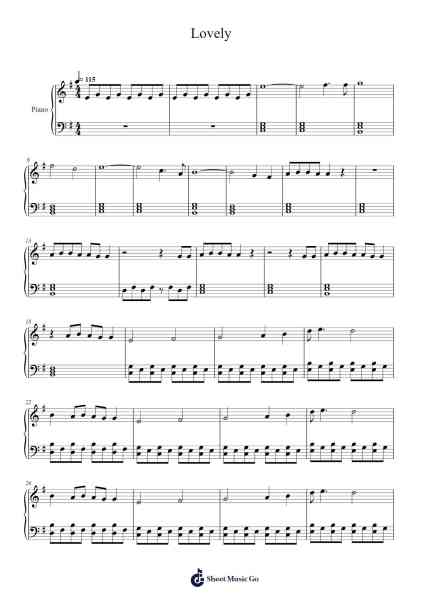 Lovely Sheet Music by Felbart Boydthune-Arr.Noahsweet