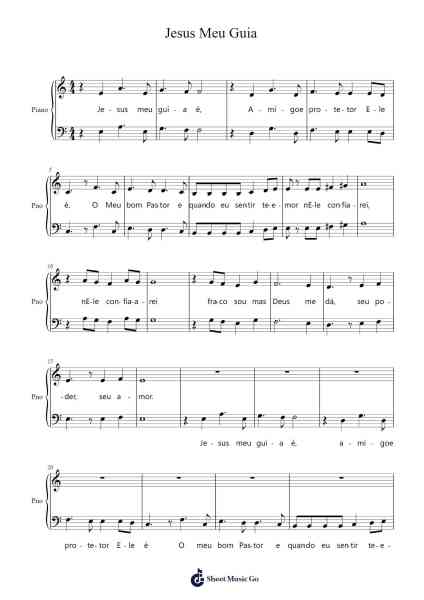 Jesus Meu Guia Sheet Music by Bunzie Galsvian-Arr.Jonesram Bonah