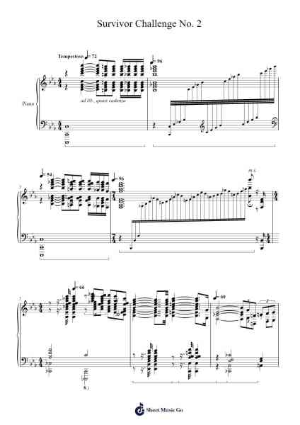 Survivor Challenge No. 2 Sheet Music by Stephen MacLellan-Arr.Hawhe