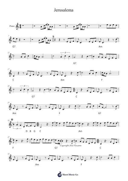 Jerusalema Partition de musique par Lindnings-Arr.Tifliz