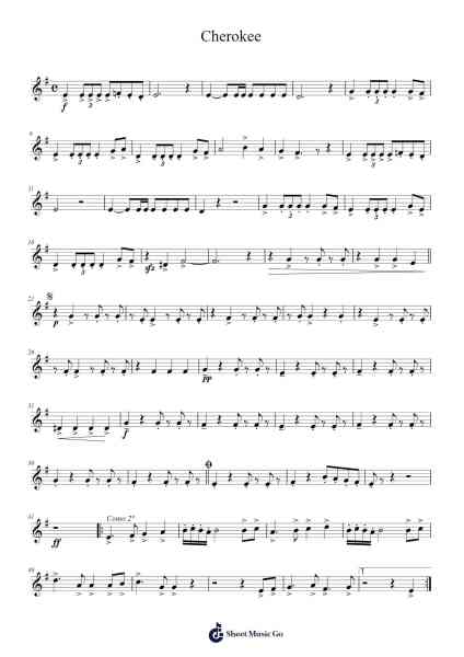 Cherokee Sheet Music by Art Tatum-Arr.Shedave Dwightrene