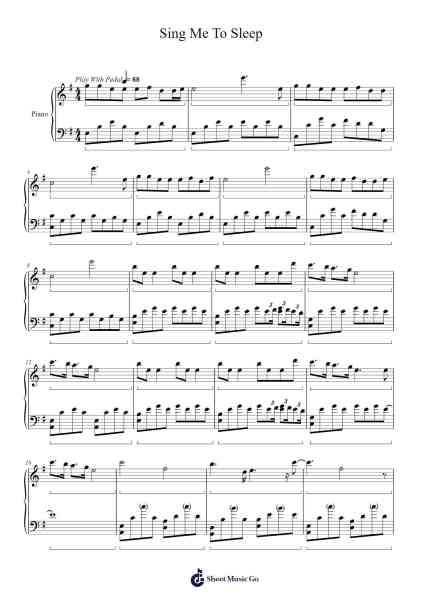 Sing Me To Sleep Sheet Music by undefined-Arr.Thornnah