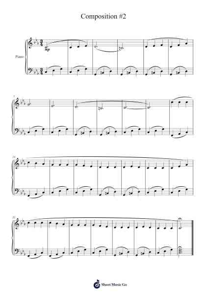 Composition No. 2 Sheet Music by Macdes-Arr.Mikejay Croftges
