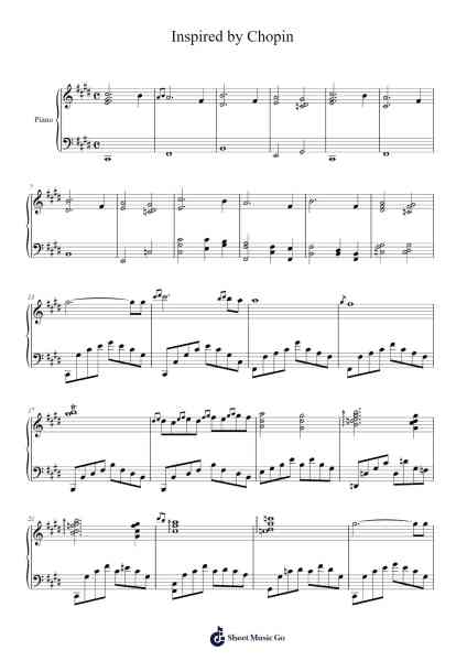 Inspired by Chopin Sheet Music by Chopin-Arr.Taters Jonkyle