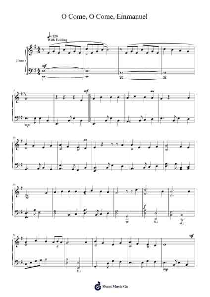 O Come, O Come, Emmanuel Sheet Music by Matthew Baumler-Arr.Priestvy