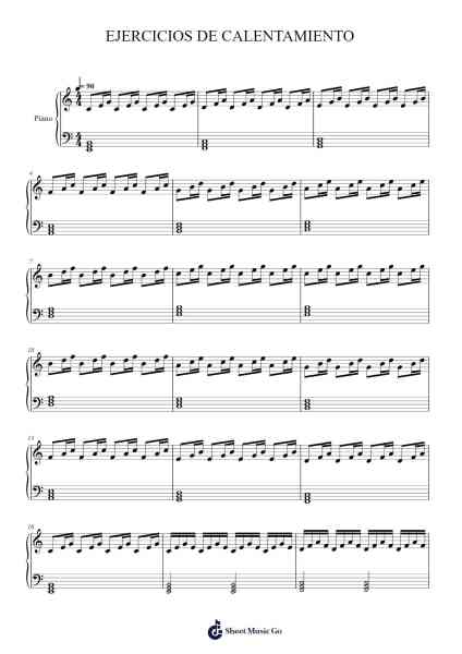 EJERCICIOS DE CALENTAMIENTO Sheet Music by Andres Iles-Arr.Humbryce Vanral