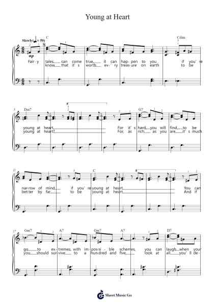 Young at Heart Sheet Music by Frank Sinatra-Arr.Bulwatt Beergrant