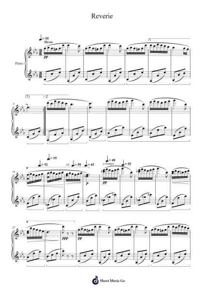 Reverie Sheet Music by Marco Villalobos-Arr.Bushdiah Kenthood