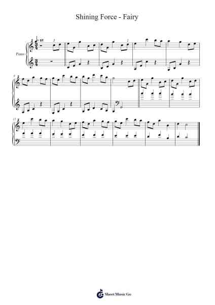 Shining Force - Fairy Sheet Music by Masahiko Yoshimura-Arr.Haleale Quildy