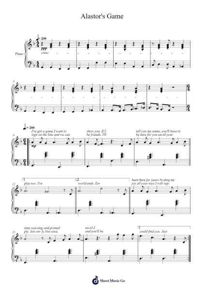 Alastor's Game Sheet Music by Yoav Landau-Arr.Gibger Burnsleif